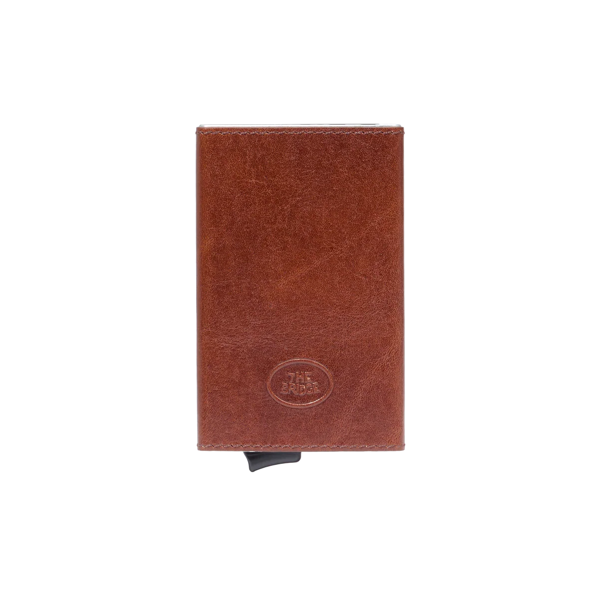 Leather card holder with RFID protection