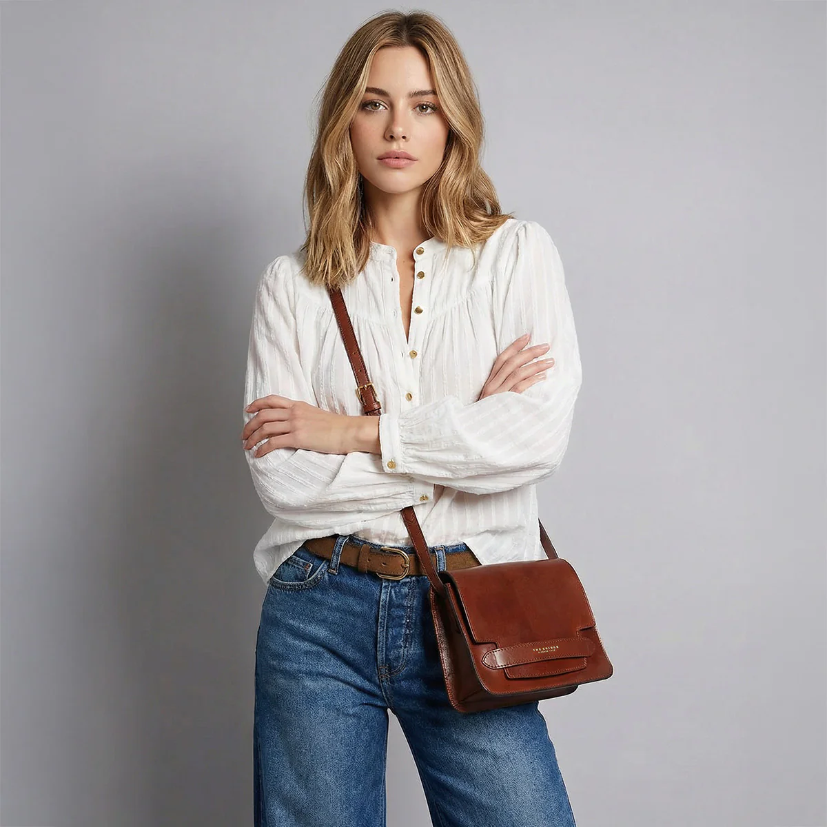 Leather crossbody bag - Image 3