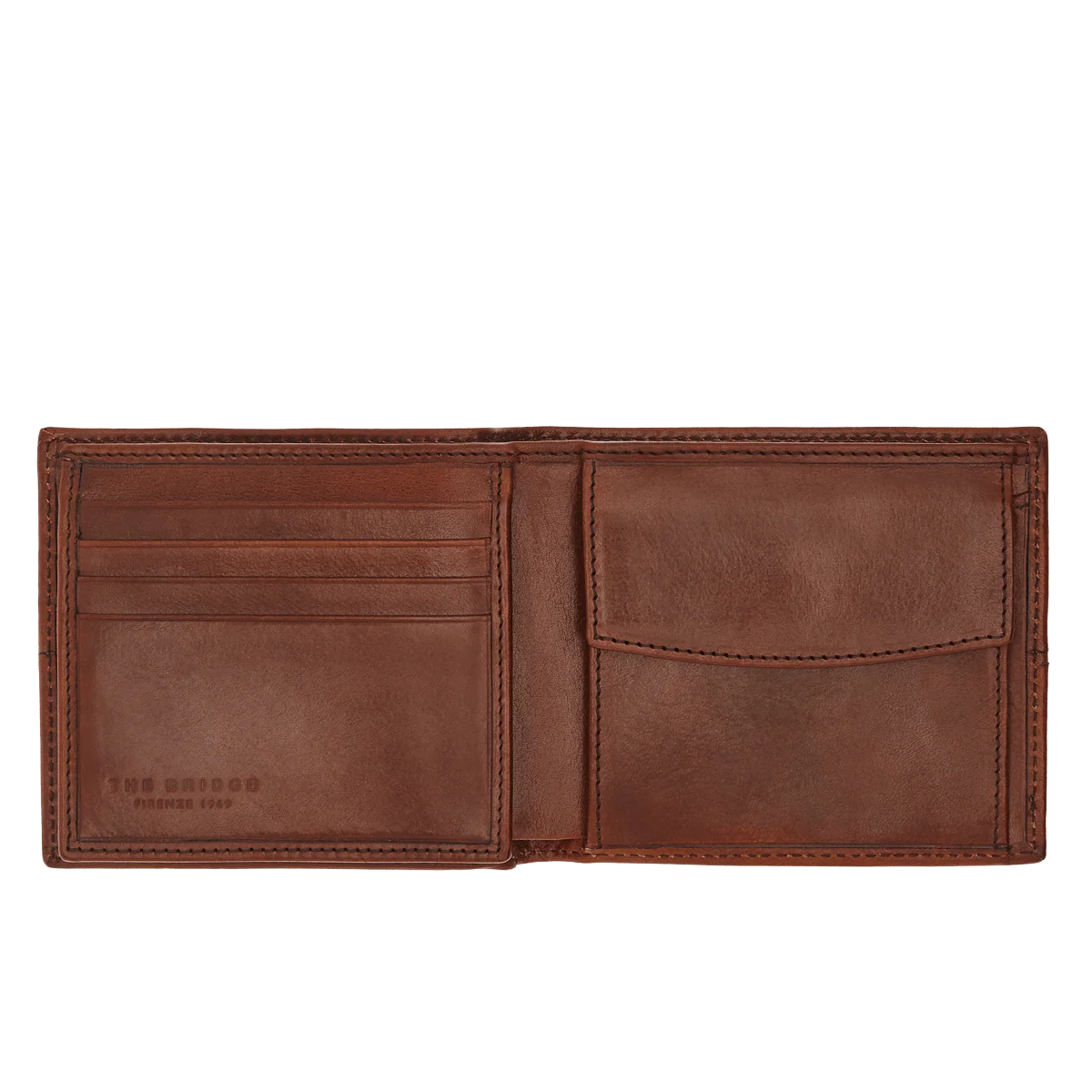 Men’s leather wallet with coin pocket