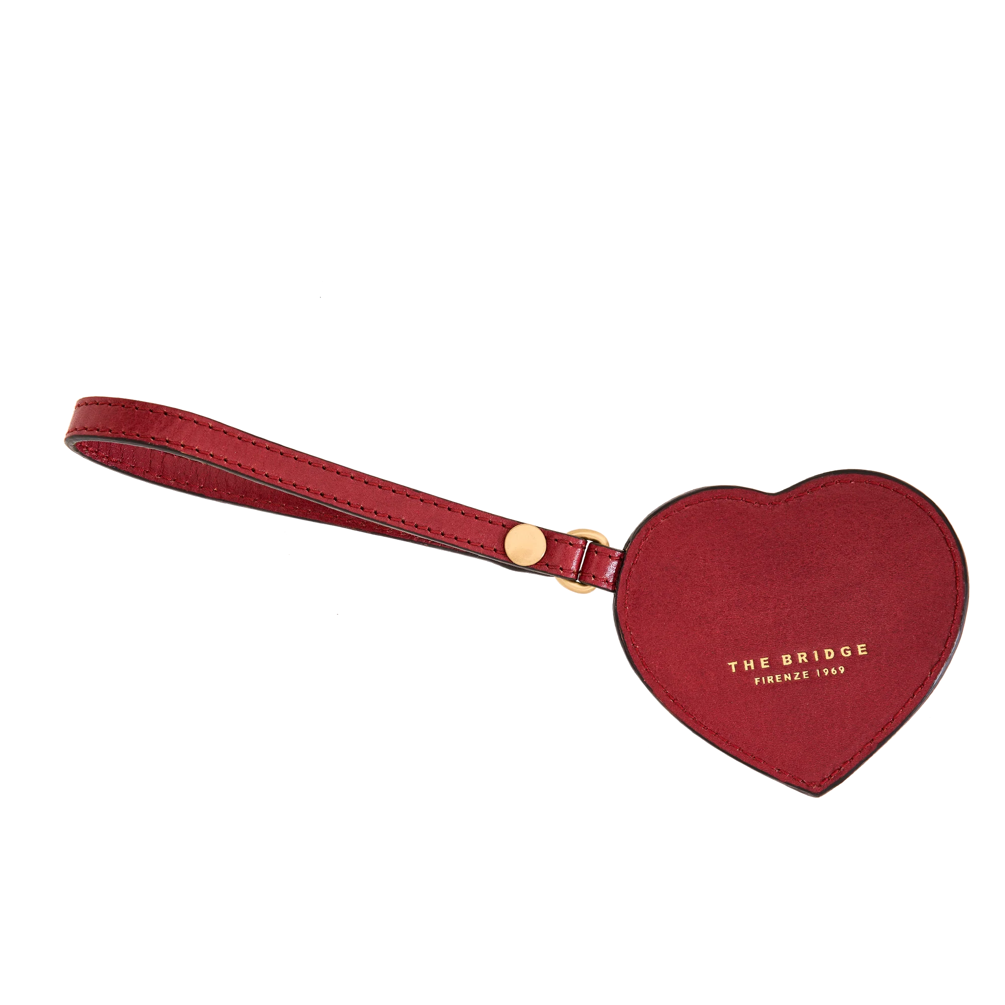 Leather key holder with mirror