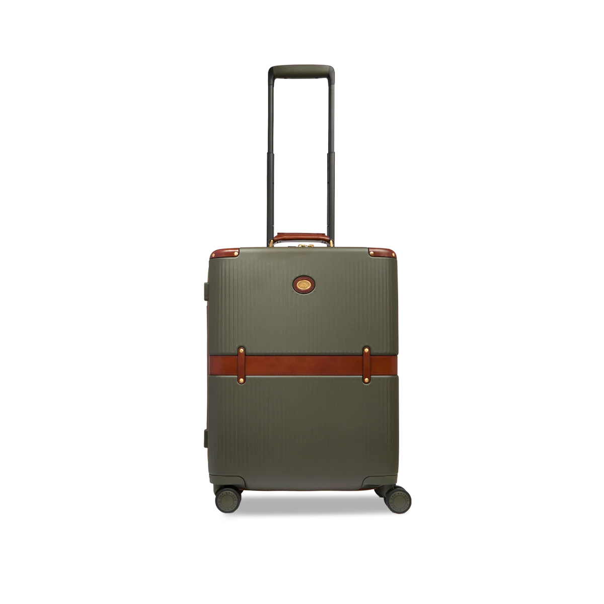 Leather and polycarbonate cabin trolley